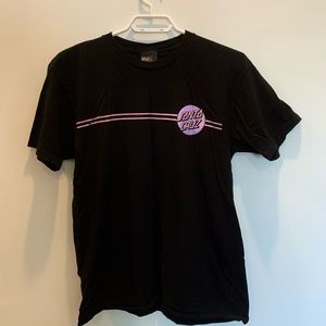 Santa Cruz T-shirt, Black, Pink & Purple